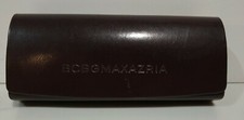 Designer BCBGMaxazria Tan Hard Eyeglass Case fpr small glasses 6"