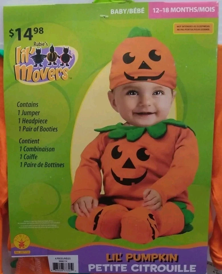 Calabaza Bebé Pullover, Sombrero y Leggings Disfraz Halloween 12-18 Meses # ¡NUEVO! Foto 3 de 4