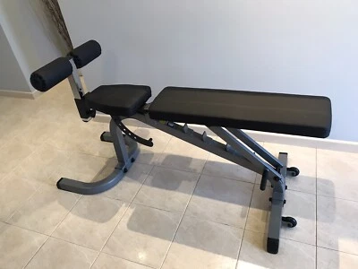 Orbit Adjustable Weight Bench With Preacher Curl Attachment Gym