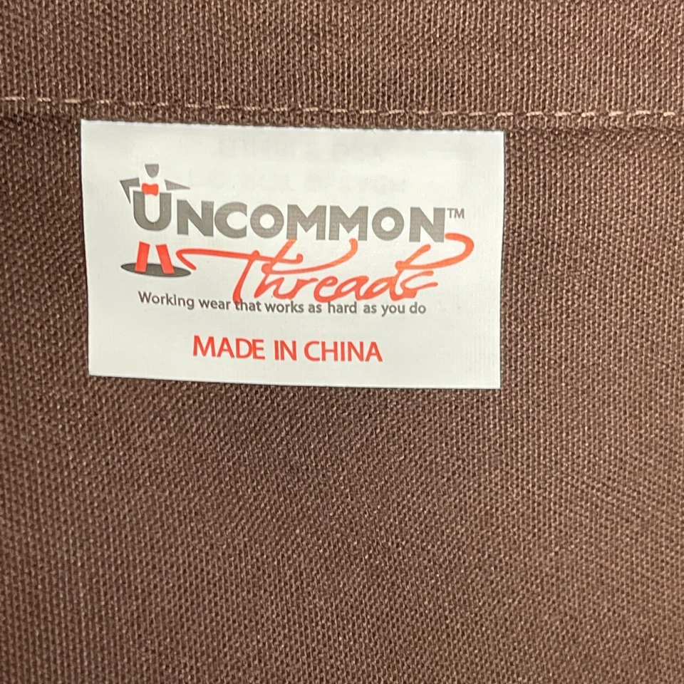 Uncommon Threads Unisex Waist Apron Tie Closure 22W X 18L Brown One Size NWOT - Image 4 of 4