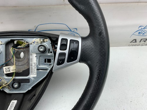 SAAB 9-3 MK2 FACELIFT MULTIFUNCTION BLACK LEATHER STEERING WHEEL 2007-2012 - Picture 5 of 19