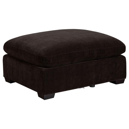 6 PC DK BROWN VELVETY FABRIC MODULAR SOFA SECTIONAL OTTOMAN LIVINGROOM FURNITURE - Picture 12 of 16