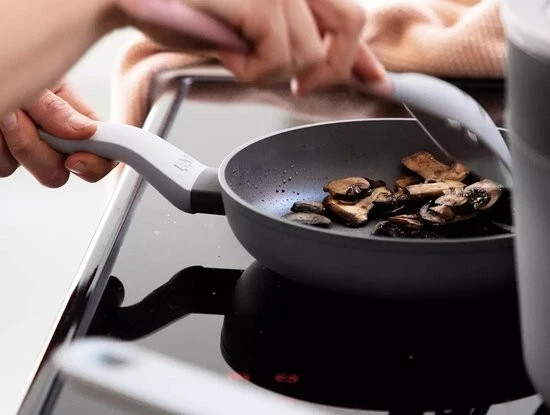 Frying Pan Grill Pan Grey Non Stick Dishwasher Safe 24cm Brushed Berghoff - Image 3 of 4