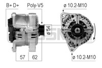 Messmer Lichtmaschine Generator 100A 14V FüR Opel Corsa C 1.2 1.0 1.4