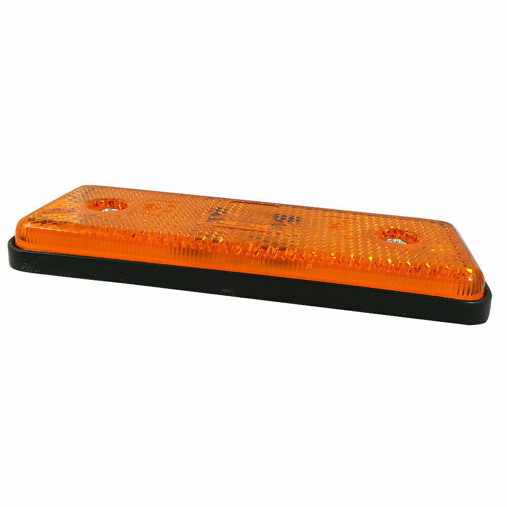 4 Feux De Gabarit LED Orange - 12-24V Pour Camion, Van Ou Remorque - Marque E Certifiée
