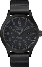Timex TW4B142009J Men's Expedition Scout Blackout Military Style Watch TW4B14200