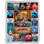 Jaws Blanket, Horror Movie Fleece, Sherpa Blankets Halloween Gifts