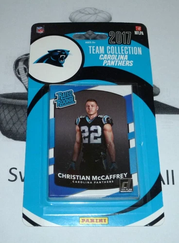 2017 Donruss Factory Team Set Carolina Panthers (11) w/Christian McCaffrey RC