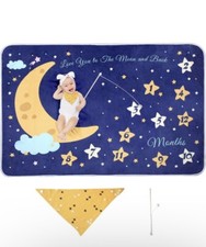 Unisex Baby Monthly Milestone Blanket