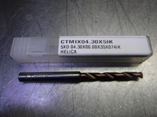 CTMI 4.30mm Coolant Thru Carbide Drill 5xd 04.30x06.00x35x074IK HELICA (LOC1023C