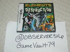 Elements Of Destruction (Nintendo DS, 2007) NEW SEALED
