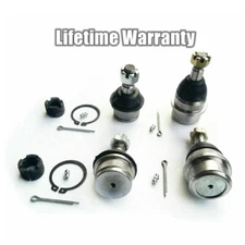 4x Front Upper & Lower Ball Joints Set Kit For Jeep Wrangler Cherokee Comanche