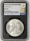 1898 O $1 Morgan Silver Dollar -  NGC MS63 - Original Bag Fragment Series