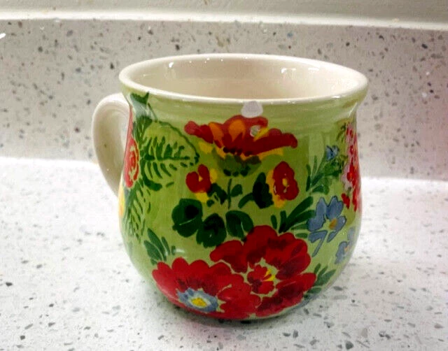 Taza de gres floral de prado de jardín verde pioneer para mujer RARA Foto 2 de 4