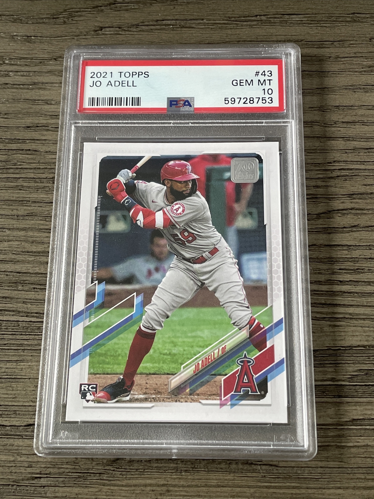 2021 Topps Jo Adell Rookie Card RC #43 Angels PSA 10 GEM