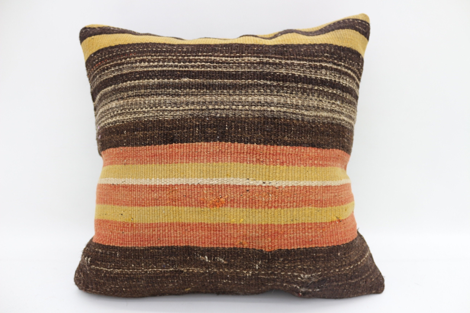 Vintage Kilim Pillow, Kilim Cushion Sham, 16