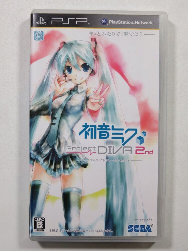 HATSUNE MIKU PROJECT DIVA 2ND SONY PLAYSTATION PORTABLE (PSP) JAPAN OCCASION