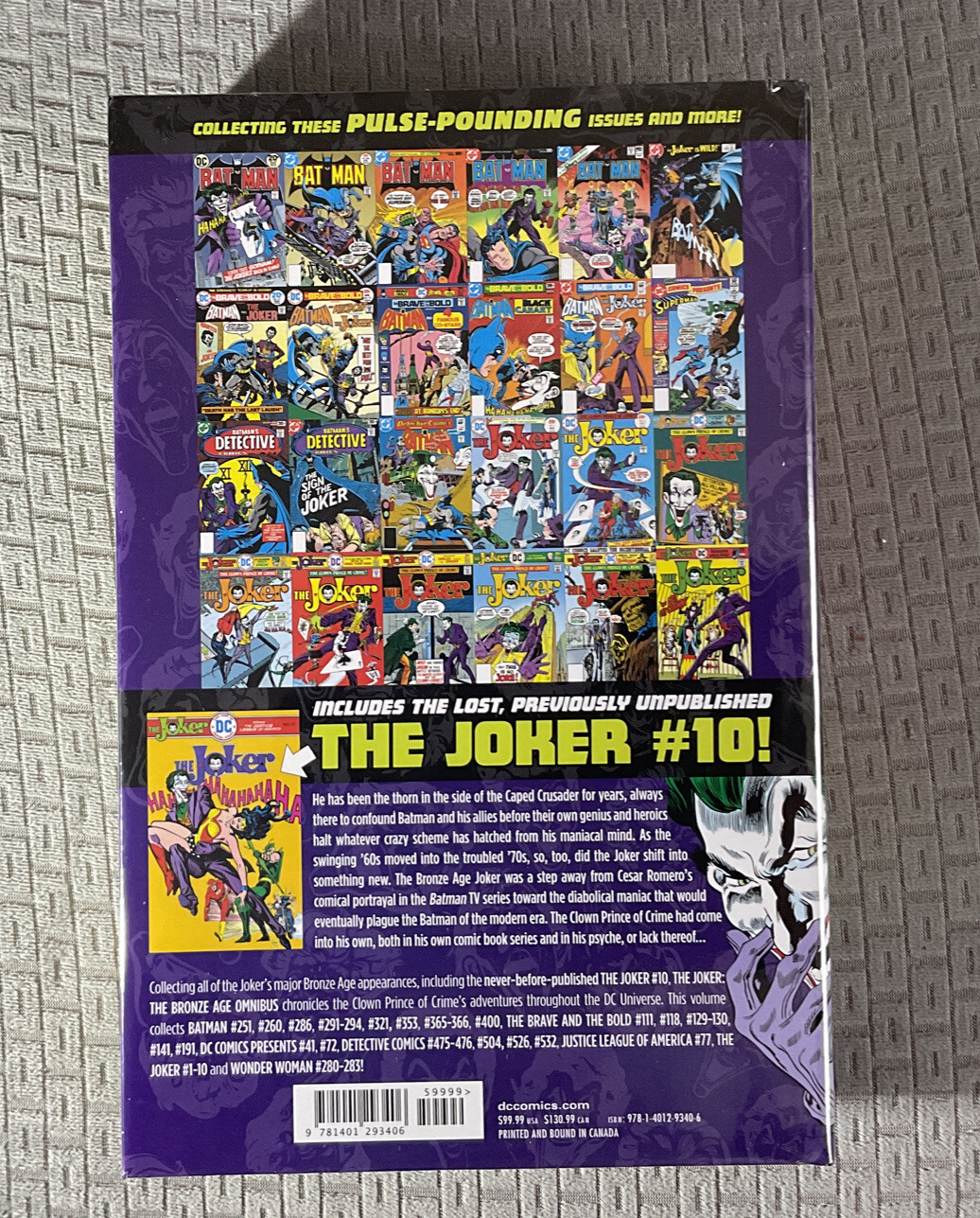 The Joker The Bronze Age Omnibus (DC Comics, October 2019) for sale