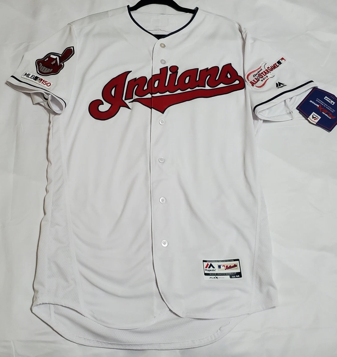 AUTHENTIC MAJESTIC 60 4XL, CLEVELAND INDIANS FLEX BASE Jersey