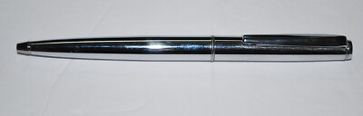 VINTAGE HAUSER CHROME TWIST ROLLER PEN - DARK BLUE