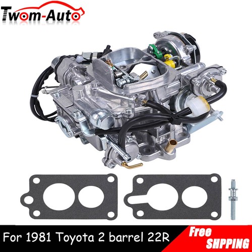 Carburetor For Toyota 2 barrel 22R Engine w/Round Plug Connector 1981 ...