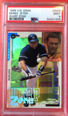 Derek Jeter 1999 UD Ionix Warp Zone #WZ8 1:288 packs  PSA 9 Pop 5 ONLY 11 10s