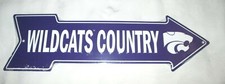  Unique KANSAS STATE WILDCATS COUNTRY Metal Arrow Sign 5 - NEW 