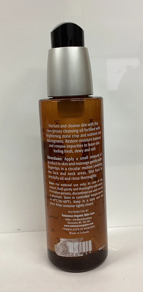 Eminence Stone Aceite Limpiador de Cultivos Desintoxicante Microgreens Complejo 5oz Sin Caja, Nuevo Foto 3 de 4