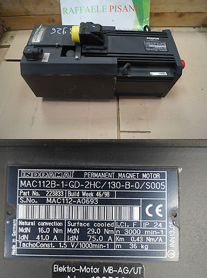 REXROTH INDRAMAT MAC112B-1-GD-2HC/130-B-0/S005