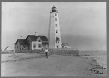 8" x 10" 1900s photo Connecticut--Old Saybrook, Lynde Point lighthouse