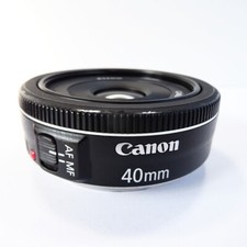 Used Official Canon single focus lens EF40mm F2.8 STM full size / pancake lens