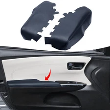 Fits 2013-2018 Toyota Avalon Front Door Panel Leather Armrest Cover Dark Gray