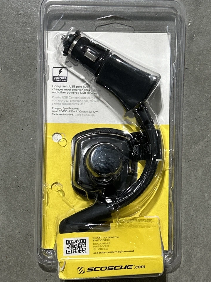 Scosche MAG12V MagicMount Power USB Port Universal Car Vehicle Mount *NEW* - Image 2 of 4