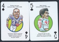 Rodney Harrison Mike Haynes Hero Decks New England Patriot Playing Card Lot