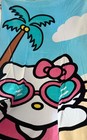 Hello Kitty Picnic Blanket and Towel Set Pink Sanrio Beach Blanket Foldable Case — photo 2