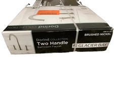 Glacier Bay 8 in. Widespread Double-Handle High-Arc Faucet w/ Brushed Nickel