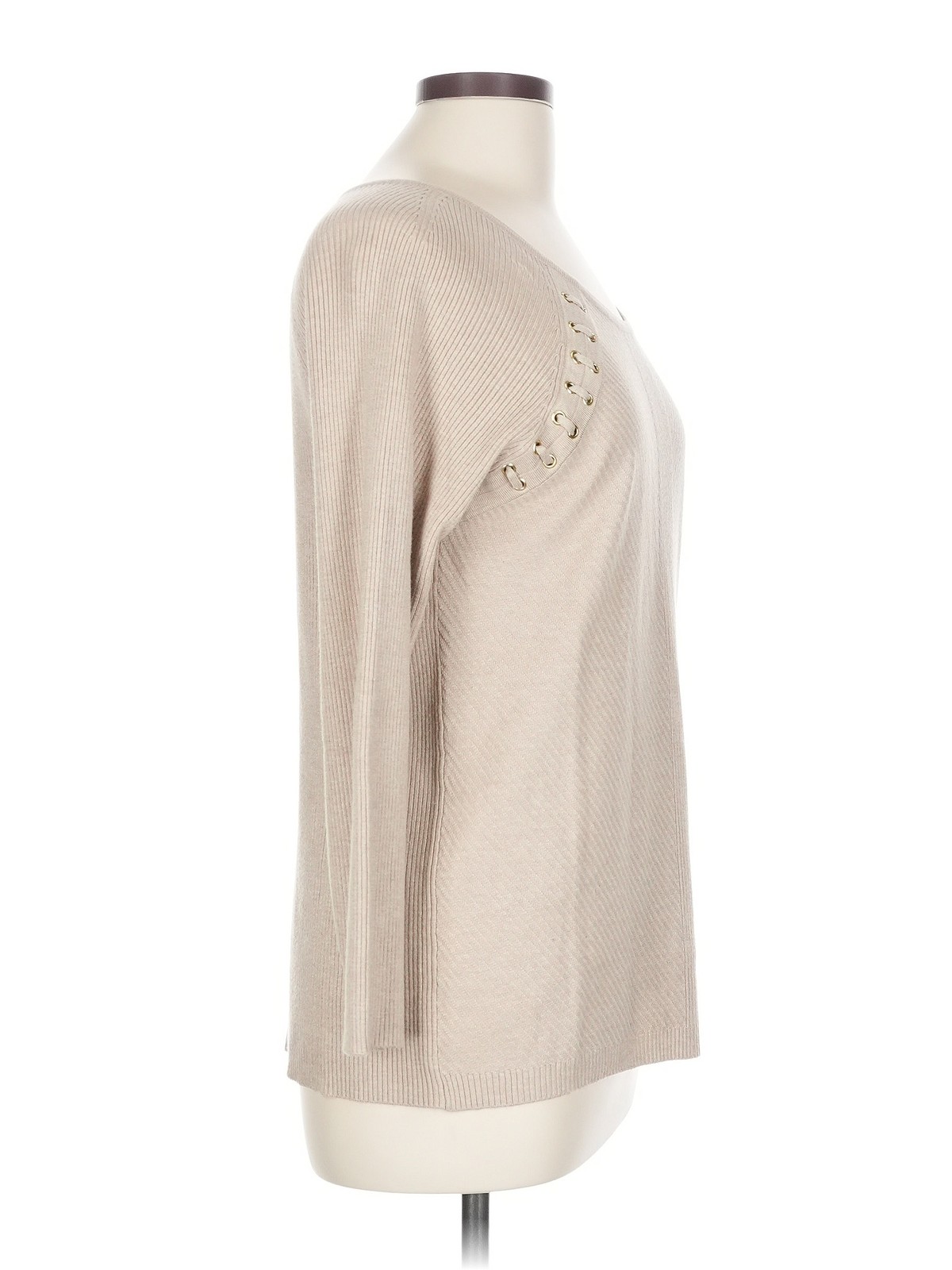 Calvin Klein Women Brown Pullover Sweater L thumbnail 3