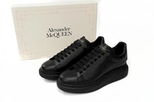 New Alexander McQueen Low - Top All Black Men's Size Shoes free shipping