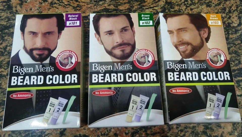 Color barba Bigen para hombre | Sin amoníaco | B101 B102 B103 B104 B105 | 40 gramos Foto 2 de 4