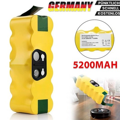 Akku 5200mAh 14,4V Ni-MH passend für Roomba 500 600 700 800 900 Serie für iRobot