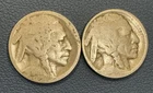 Buffalo Nickels - San Francisco Minted / No Dates - 2 Coins
