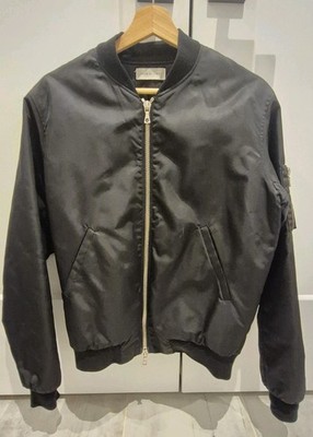 John Elliott Designer Bomber Jacket Men's Sz 1 Small Black Nylon