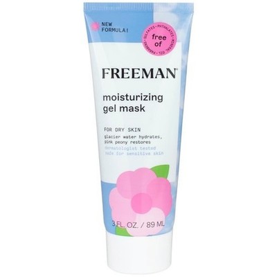 Lot of 2 FREEMAN Moisturizing GEL FACIAL MASK for Dry Skin - 3 fl.oz