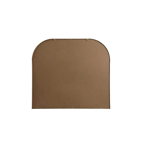 Elegant Decor Blaire 40x38" Arch Modern MDF Wood/Iron Mirror in Brass - Picture 4 of 9