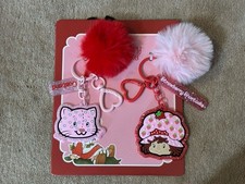 NEW, Concept One Strawberry Shortcake  Custard the Cat Keychains