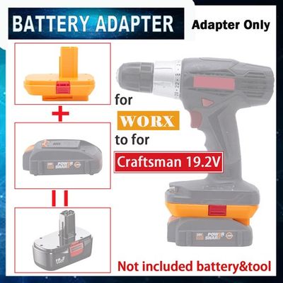 #ad NEW Adapter WORX 20V 6PIN Battery Convert To For Craftsman 19.2V Cordless Tools $18.71