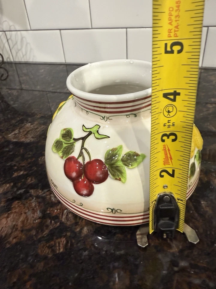 Домашний интерьер банка каппер абажур Topper фрукты лимоны и вишни - Изображение 3 из 4