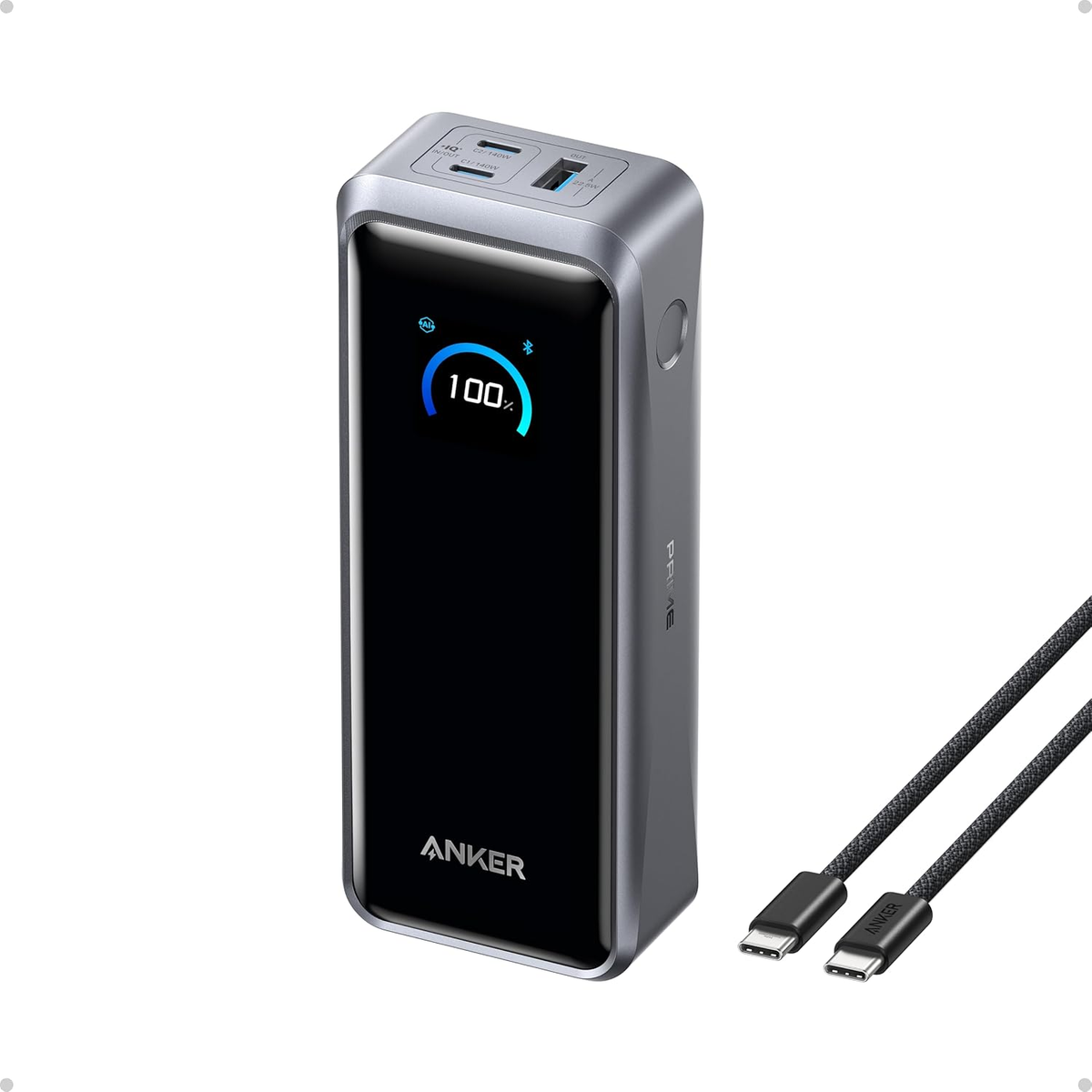 Anker Prime Power Bank, 26,250Mah 3-Port Portable Charger with
