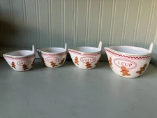 Boston Warehouse Santa’s Bake Shop Gingerbread Measuring Cups Set Of Four