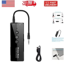 Upgraded Bluetooth 5.3 Transmitter 3-in-1, Portable Wireless Rechargeable Tra...